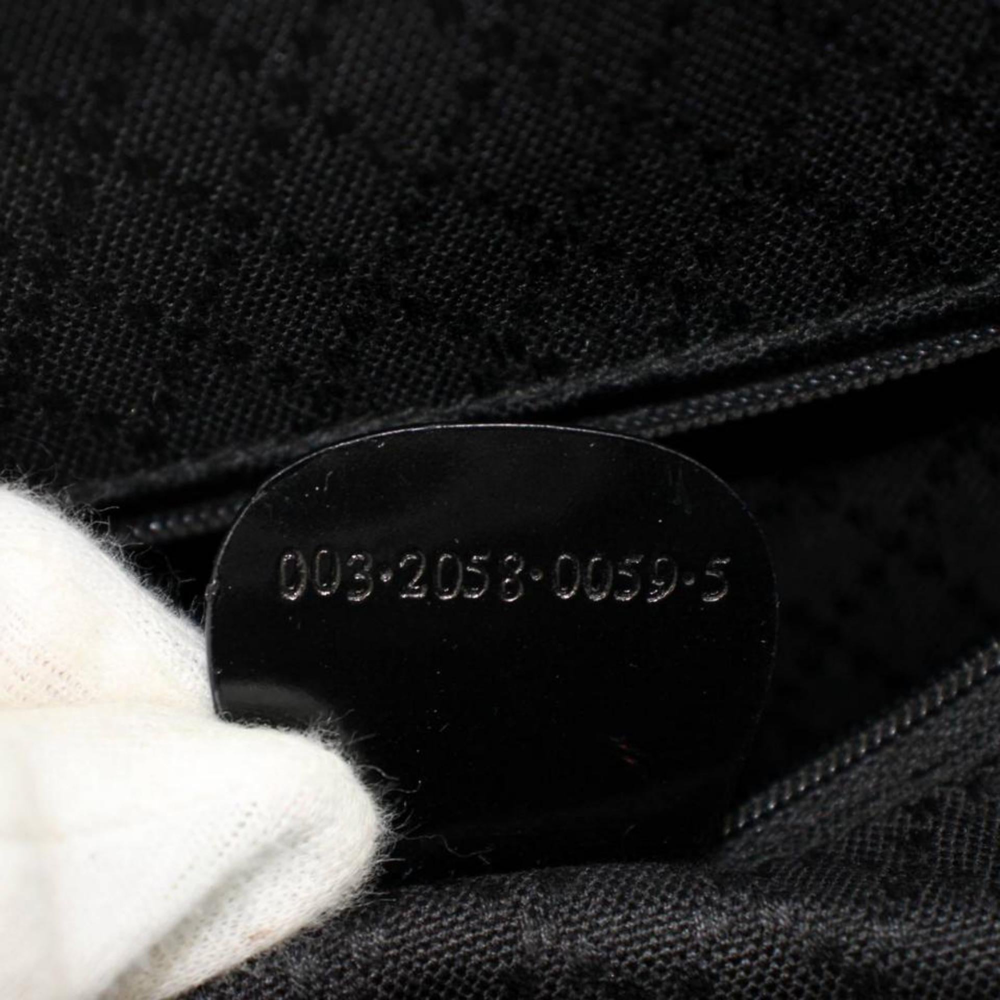 Gucci Patent Bamboo 866938 Black Canvas Backpack In Good Condition For Sale In Forest Hills, NY