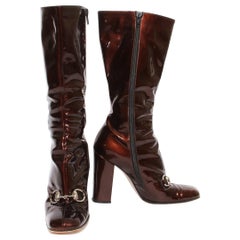 Gucci Patent Boots (Tom Ford) F/W 1995 Collection at 1stDibs