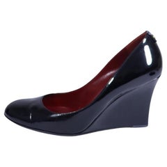 Gucci Pompe con zeppa in pelle verniciata misura 40,5