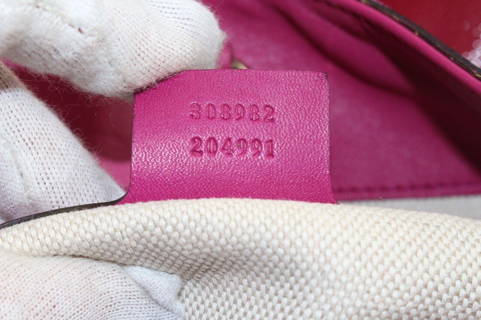 Gucci Patent Pink Soho Fringe Tassel Chain Tote 2way Fuchsia 1GK0104K For Sale 1