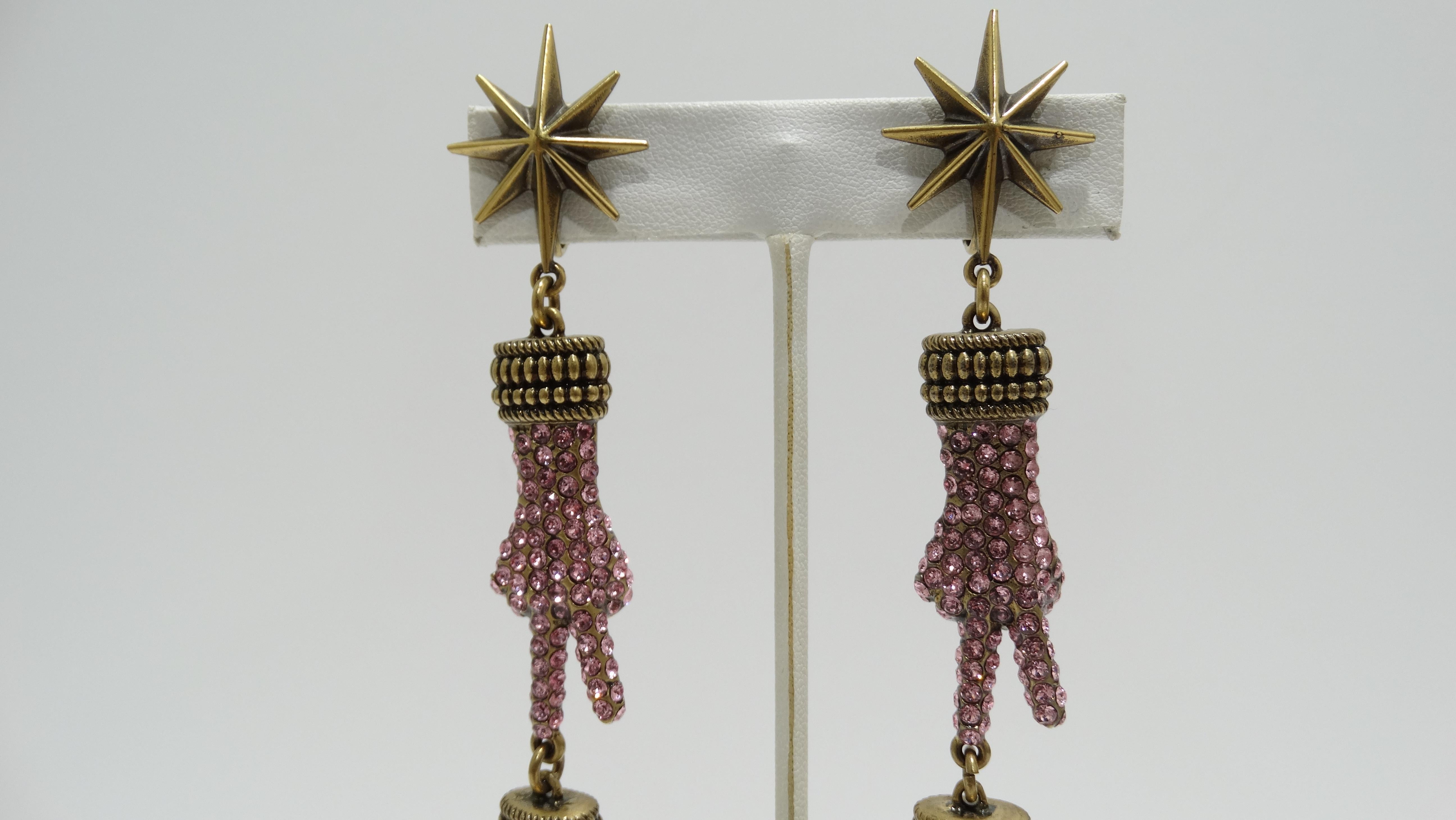 Boucles d'oreilles pendantes Peace de Gucci Excellent état - En vente à Scottsdale, AZ