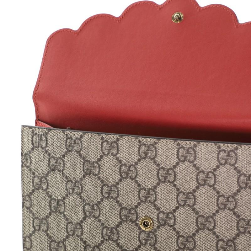 Gucci Pearly Peony Clutch GG Coated Canvas and Leather 1
