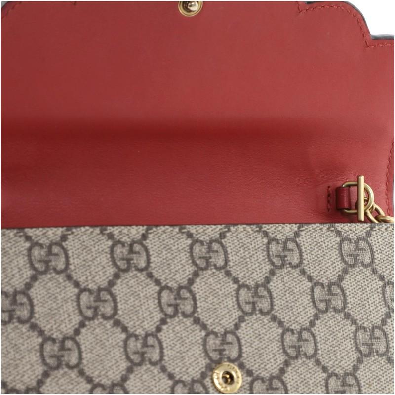 Gucci Pearly Wallet on Chain Coated Canvas with Leather Mini 2