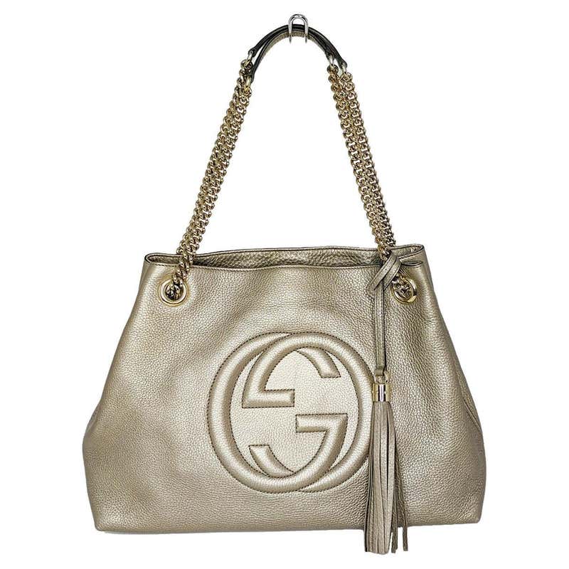 Chanel Classic shoulder Flap bag in beige quilted lambskin and gold ...