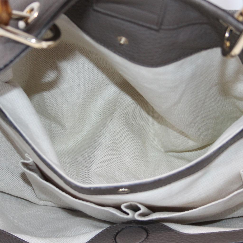 Gucci Pebbled Leather Large Brown Handbag And Shoulder Bag For Sale 3
