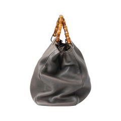 Gucci Pebbled Leather Large Brown Handbag And Shoulder Bag