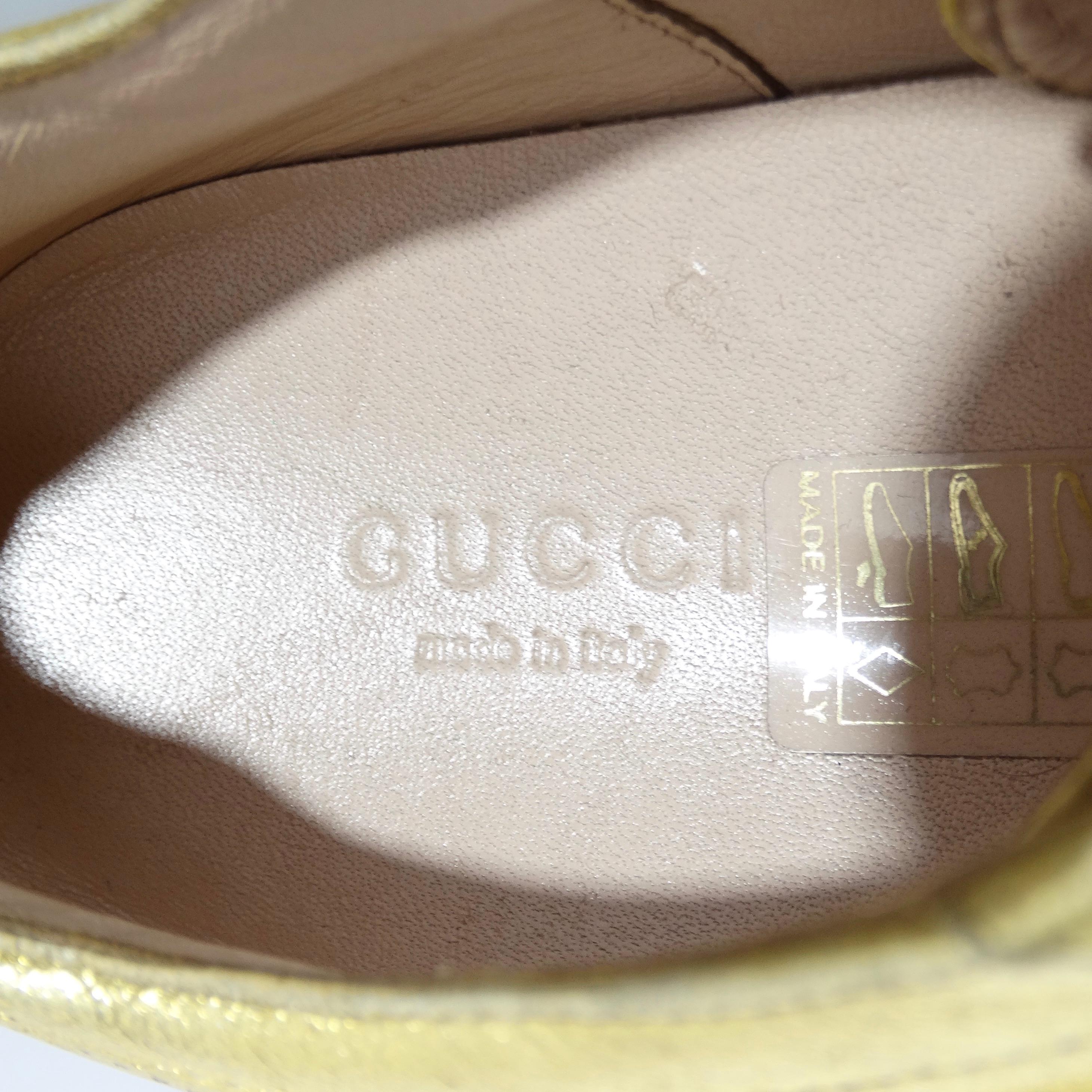 Gucci Peggy Rainbow Platform Sneakers In Excellent Condition For Sale In Scottsdale, AZ