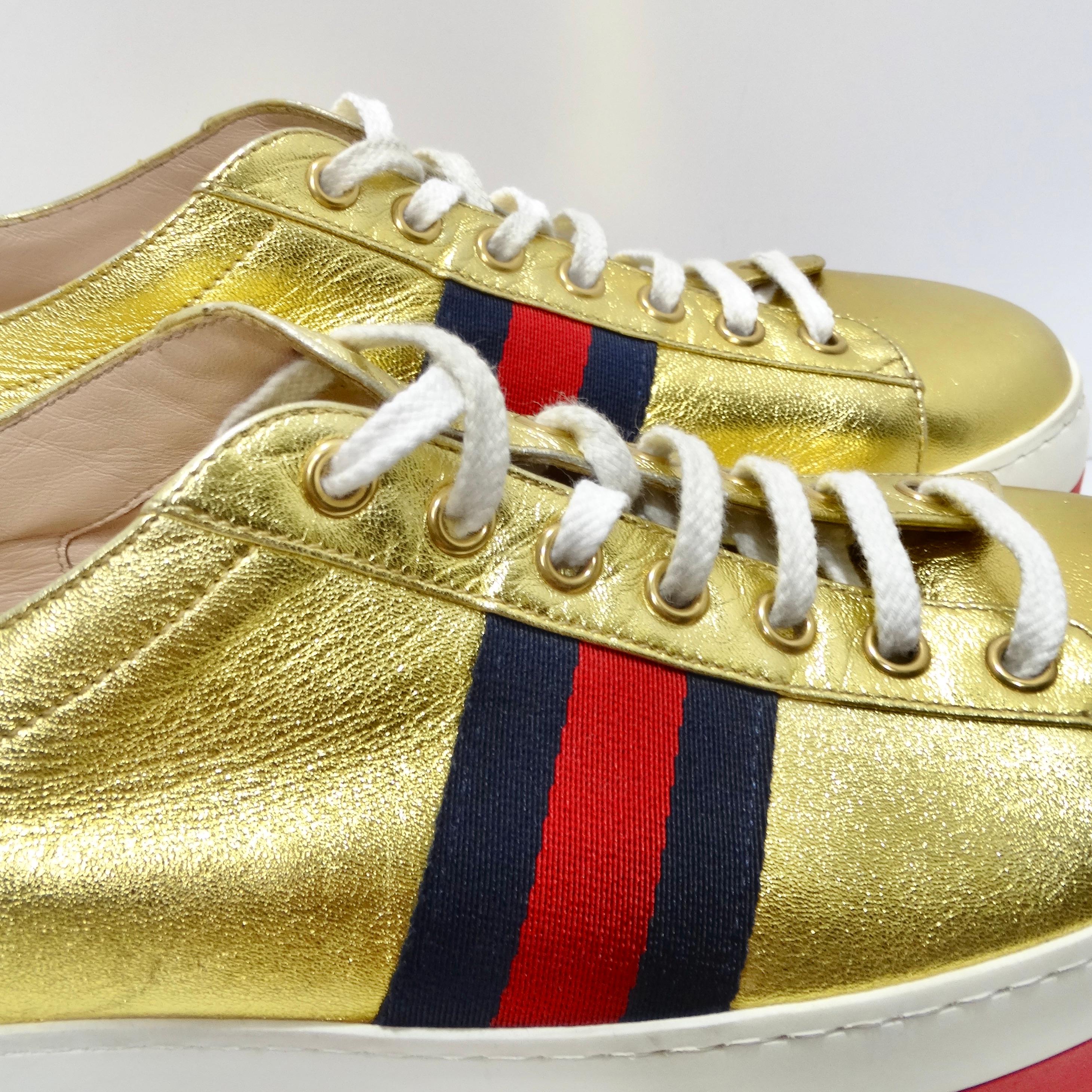 Gucci Peggy Rainbow Platform Sneakers For Sale 2