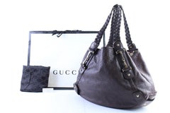 Gucci Pelham Hobo Guccissima 13gr0314 Brown Lambskin Leather Shoulder Bag