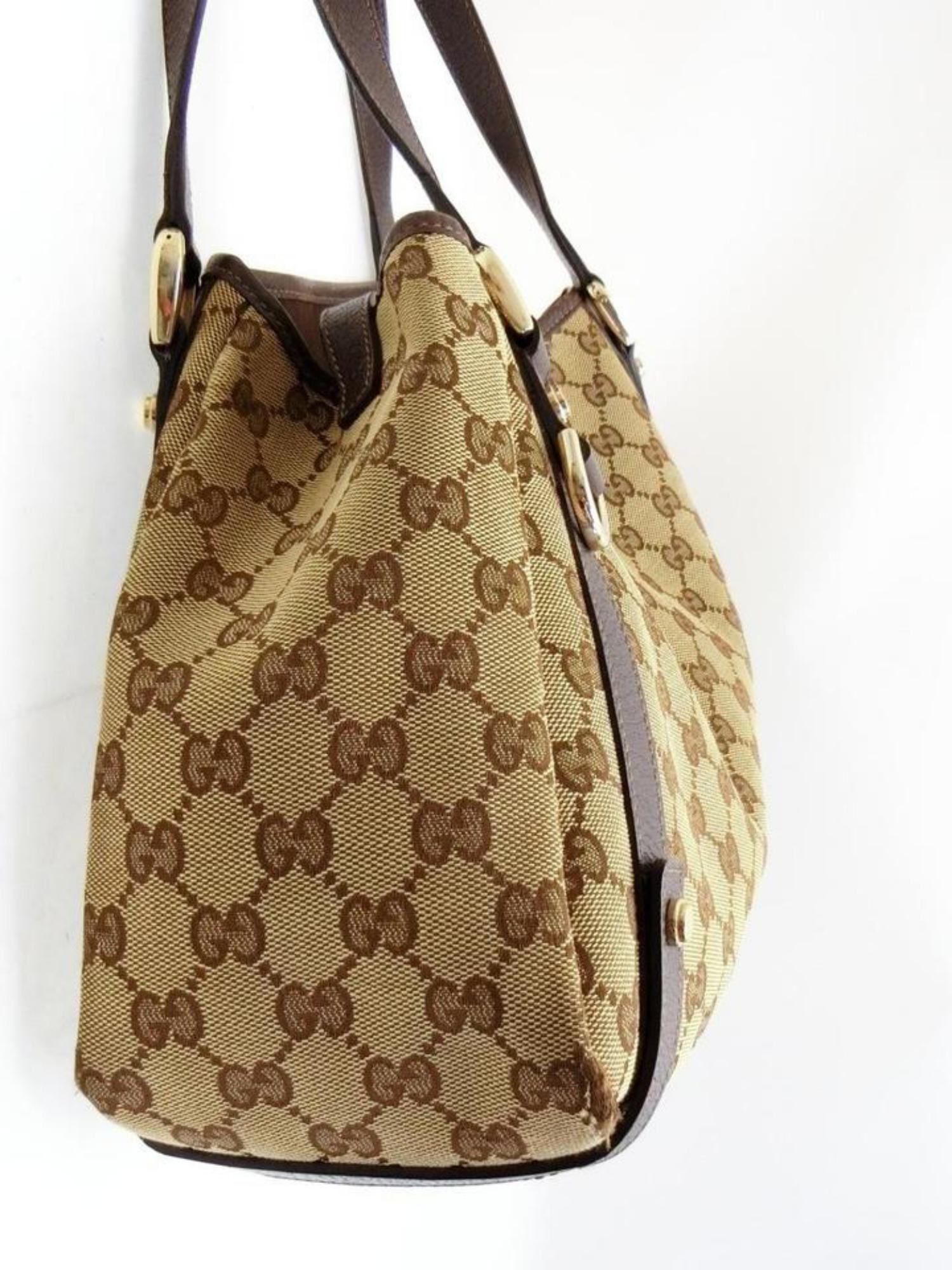 Gucci Pelham Hobo Monogram 233773 Brown Canvas Shoulder Bag For Sale 4