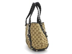 Gucci Pelham Monogram Gg Hobo 220450 Brown Canvas Tote