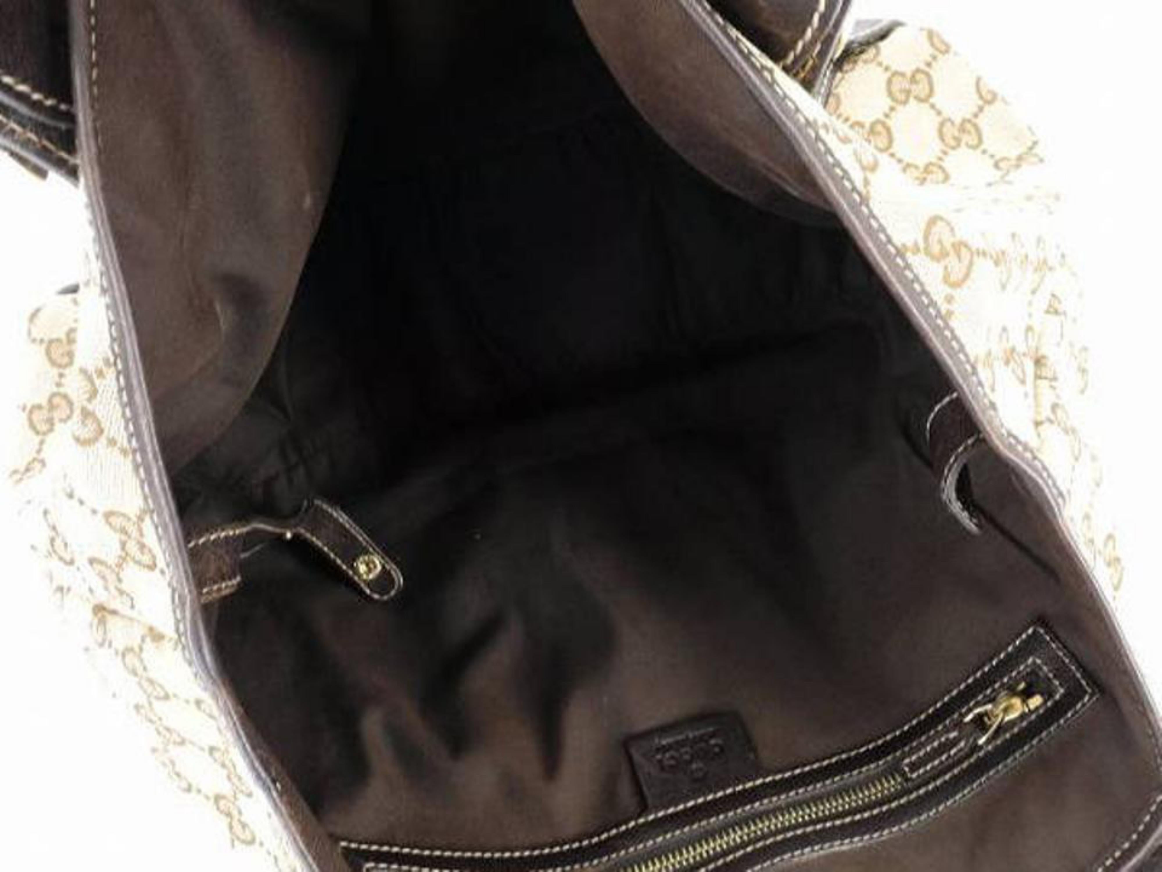 Women's Gucci Pelham Monogram Gg Hobo 220450 Brown Canvas Tote For Sale