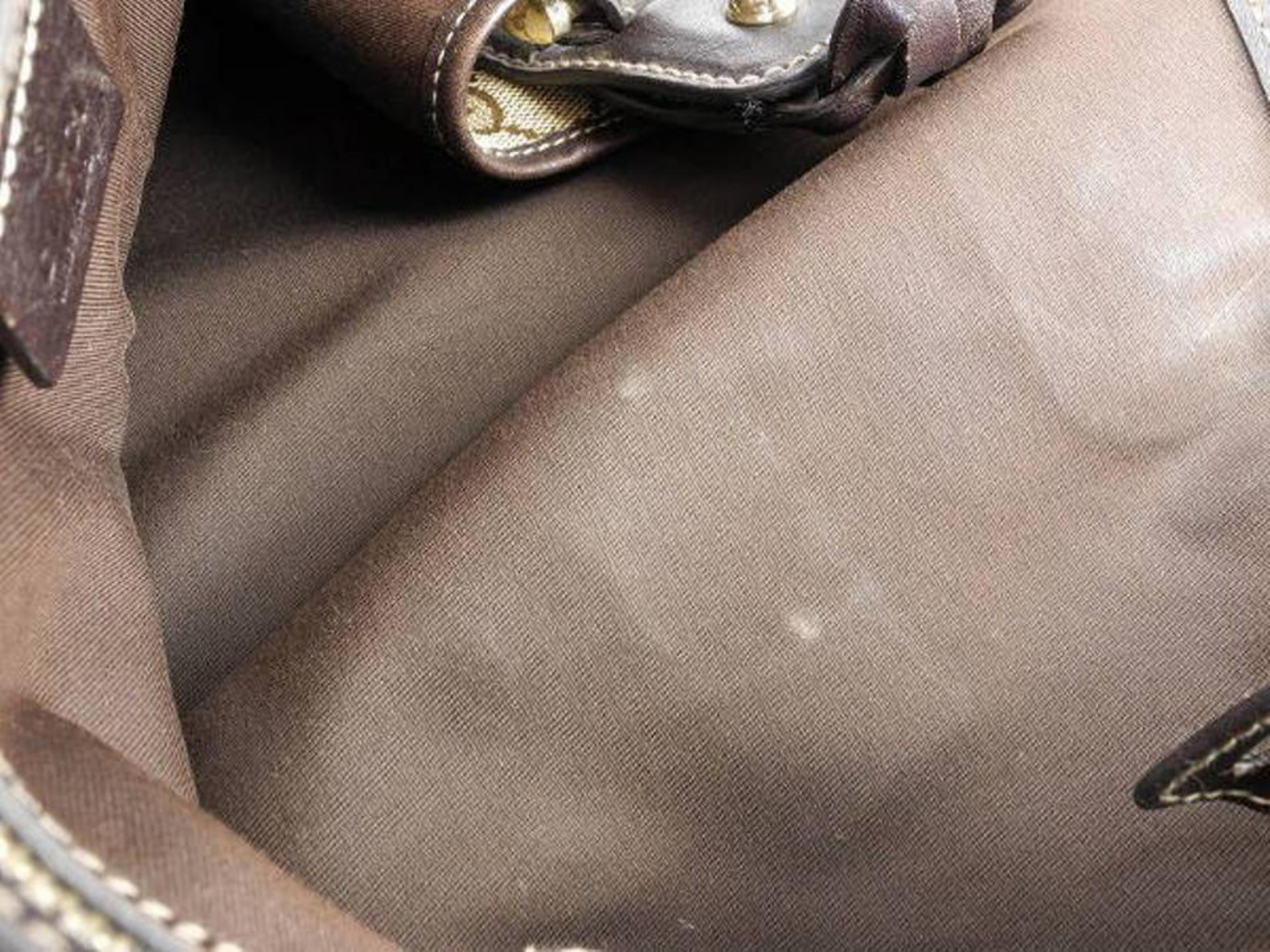 Gucci Pelham Monogram Gg Hobo 220450 Brown Canvas Tote For Sale 1