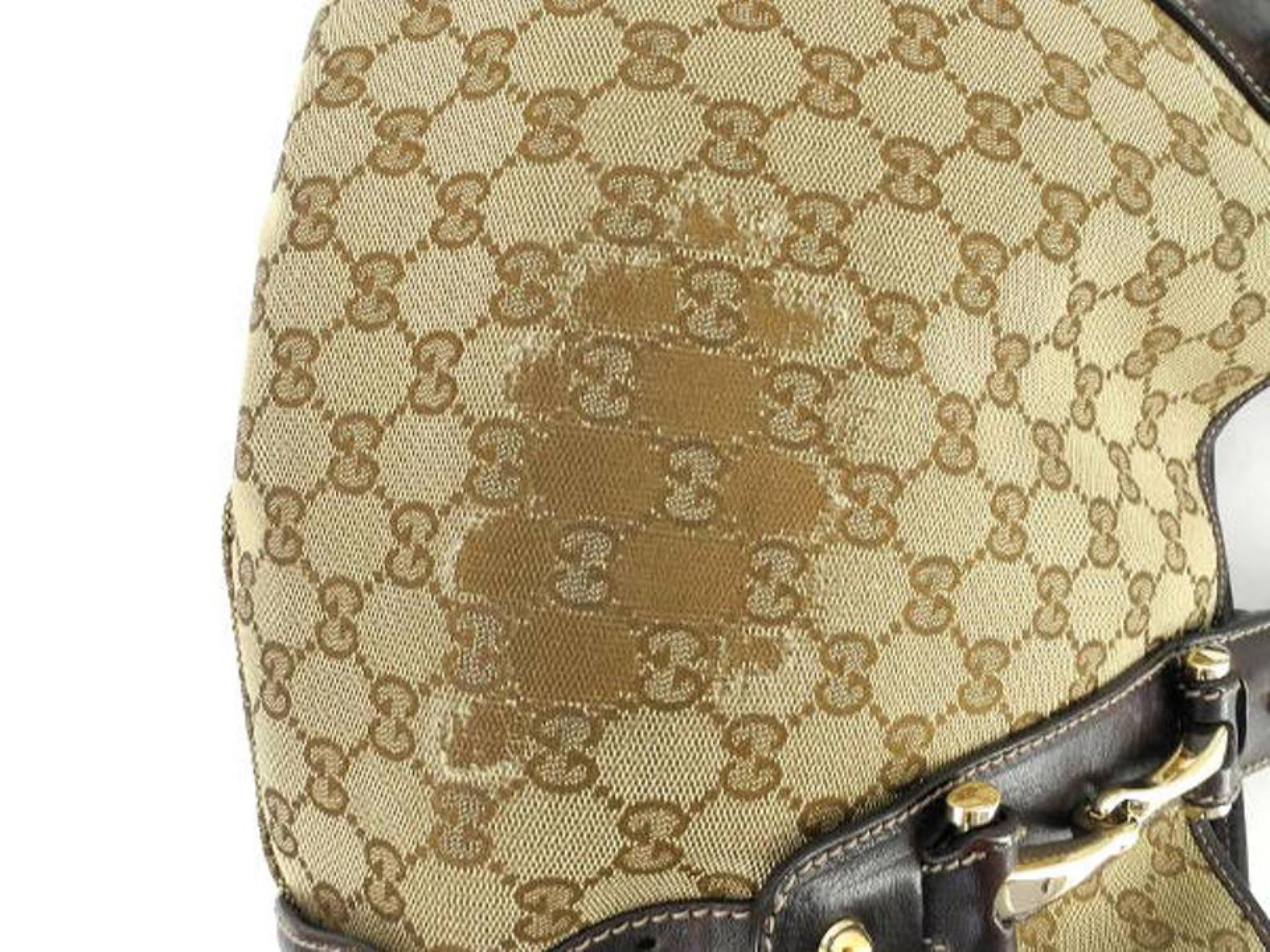 Gucci Pelham Monogram Gg Hobo 220450 Brown Canvas Tote For Sale 5