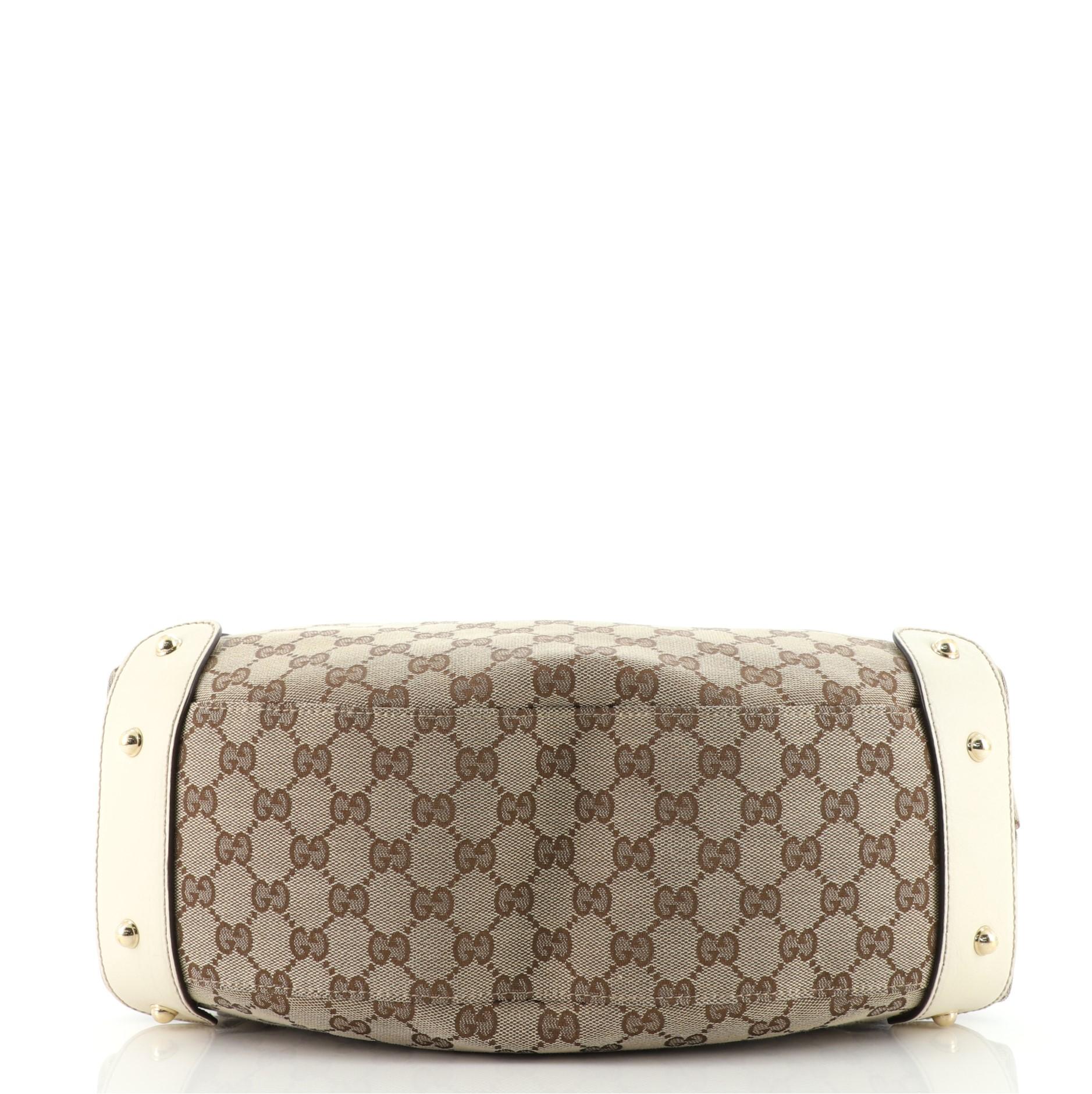Brown Gucci Pelham Shoulder Bag GG Canvas Large