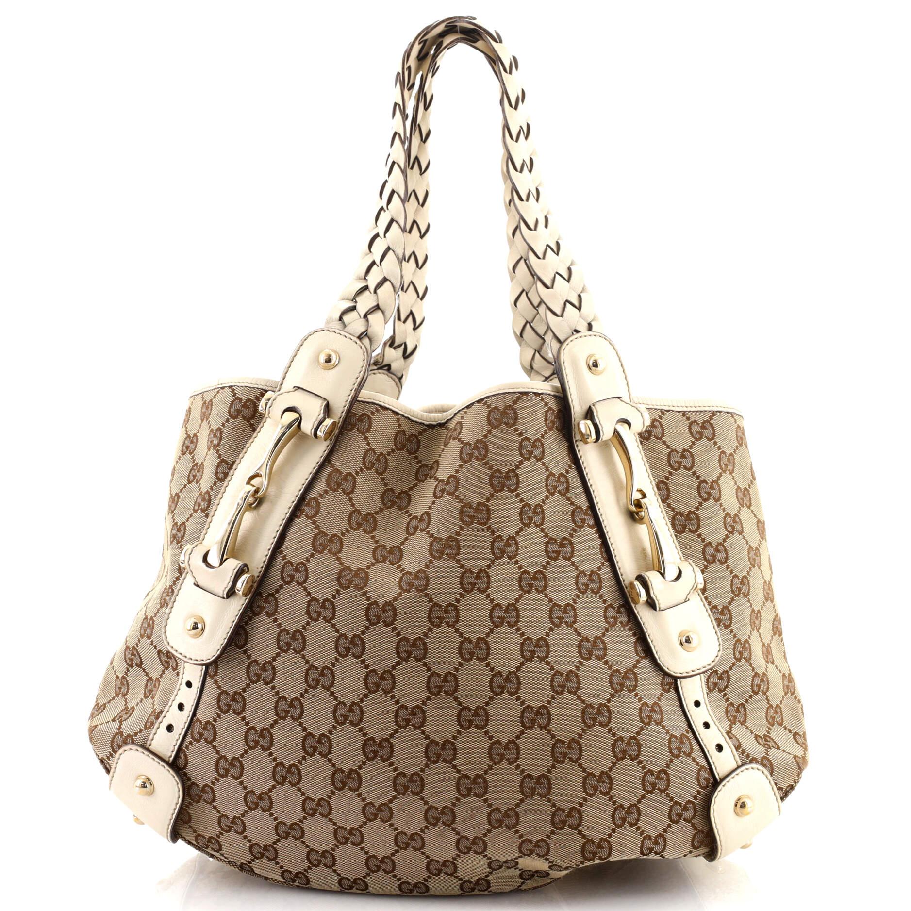 Brown Gucci Pelham Shoulder Bag GG Canvas Medium