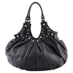 Gucci Pelham Shoulder Bag Studded Leather Medium
