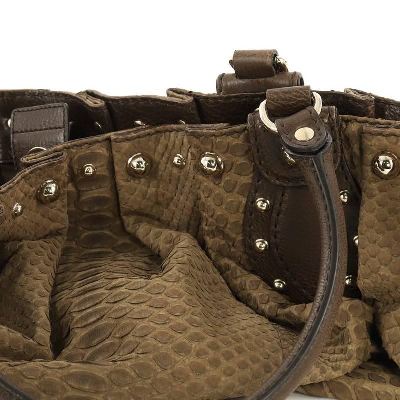 Gucci Pelham Tote Studded Python Large 2