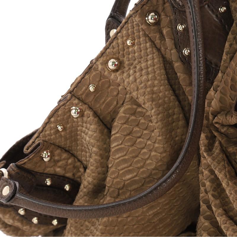 Gucci Pelham Tote Studded Python Large 2