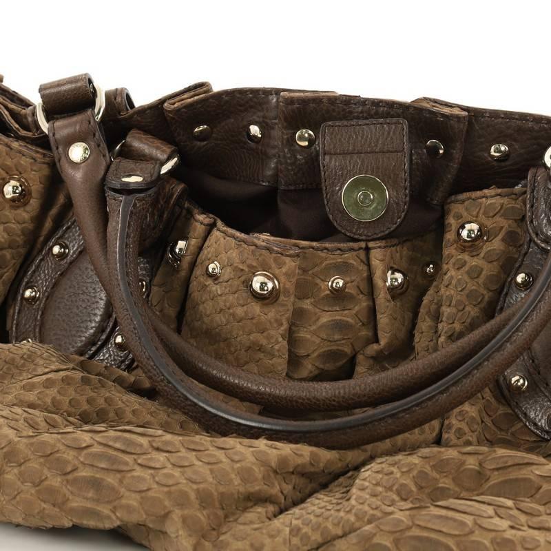 Gucci Pelham Tote Studded Python Large 3