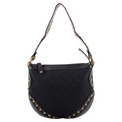 Gucci Pelham Web Hobo clouté en toile GG, petit modèle