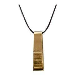 Vintage Gucci Pendant on Leather Strap