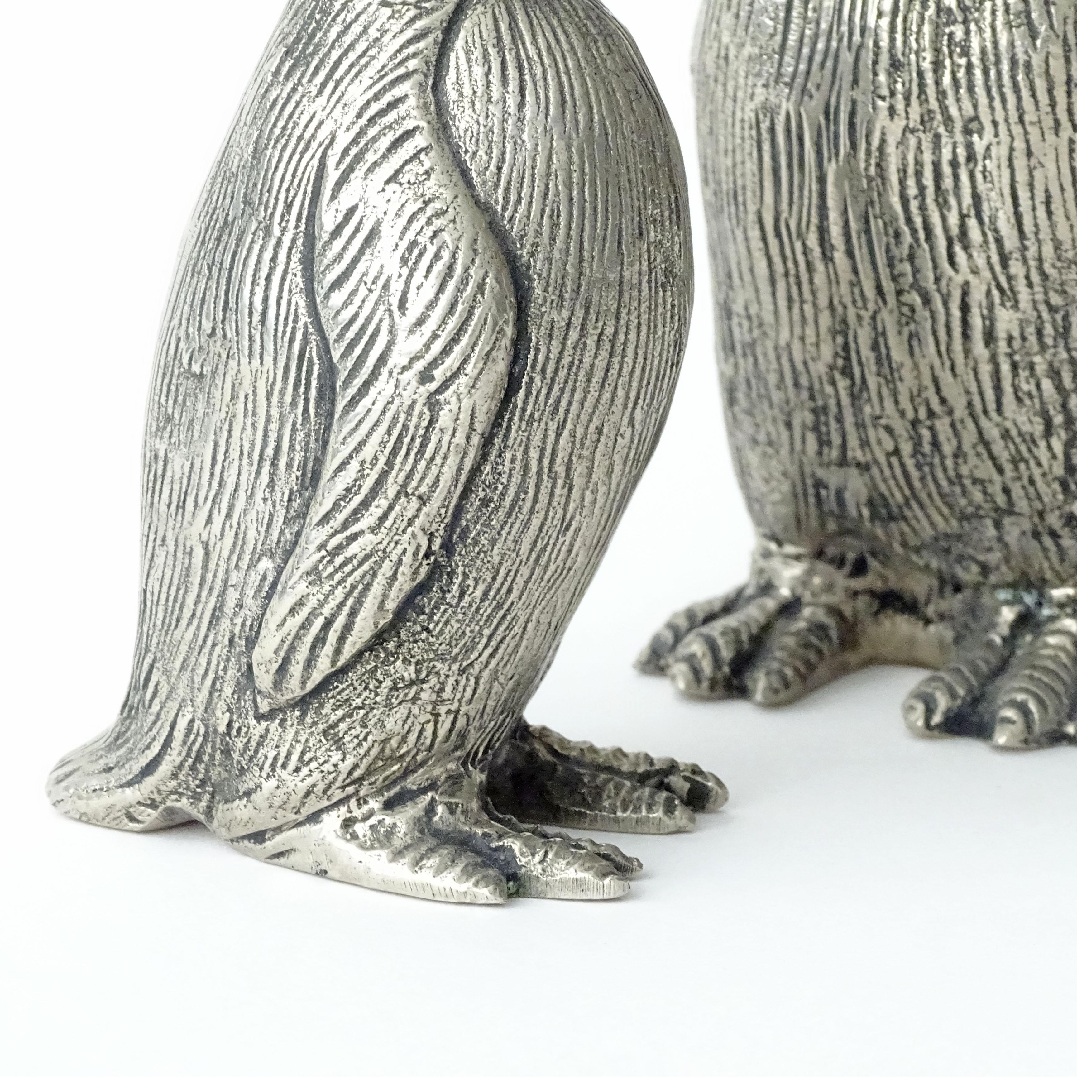 Gucci Penguin Salt and Pepper Shakers, Italy 1970s In Good Condition In Milan, IT