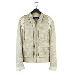 Used Gucci Perforated Leather Men Jacket Size M/L