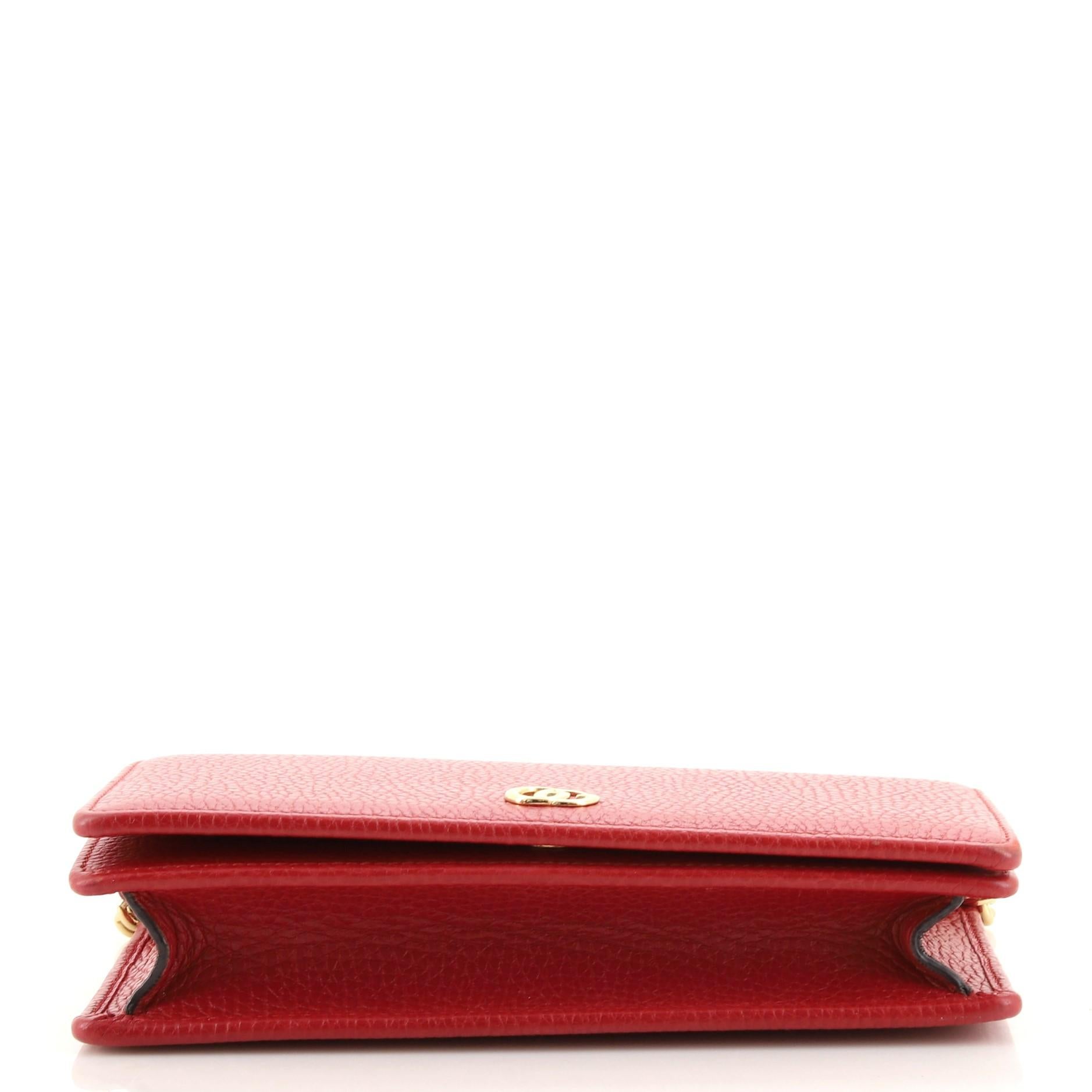gucci petite marmont wallet on chain