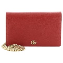 Gucci Petite GG Marmont Chain Wallet Leather Mini