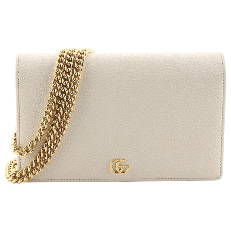 Gucci Petite GG Marmont Chain Wallet Leather Mini at 1stDibs | gucci petite  marmont wallet on chain, white wallet on chain, gucci gg marmont chain  wallet