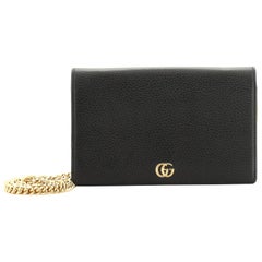 Gucci Petite GG Marmont Chain Wallet Leather Mini 