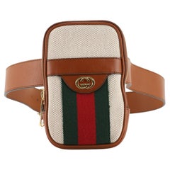 Gucci Phone Case Belt Bag Vintage Web Canvas