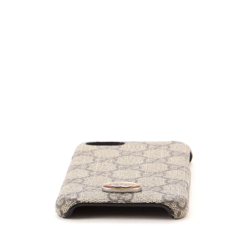 Gucci Phone Case Gg Coated Canvas Iphone X Xs Brown At 1stdibs