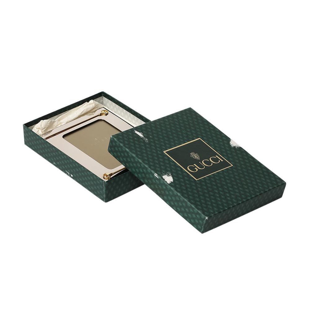 Portafoto Gucci, morsetto, argenteria, ottone, firmato in vendita 5