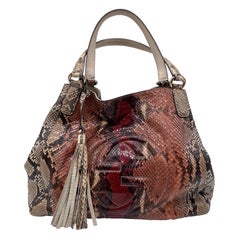 Gucci phyton leather soho shoulder bag