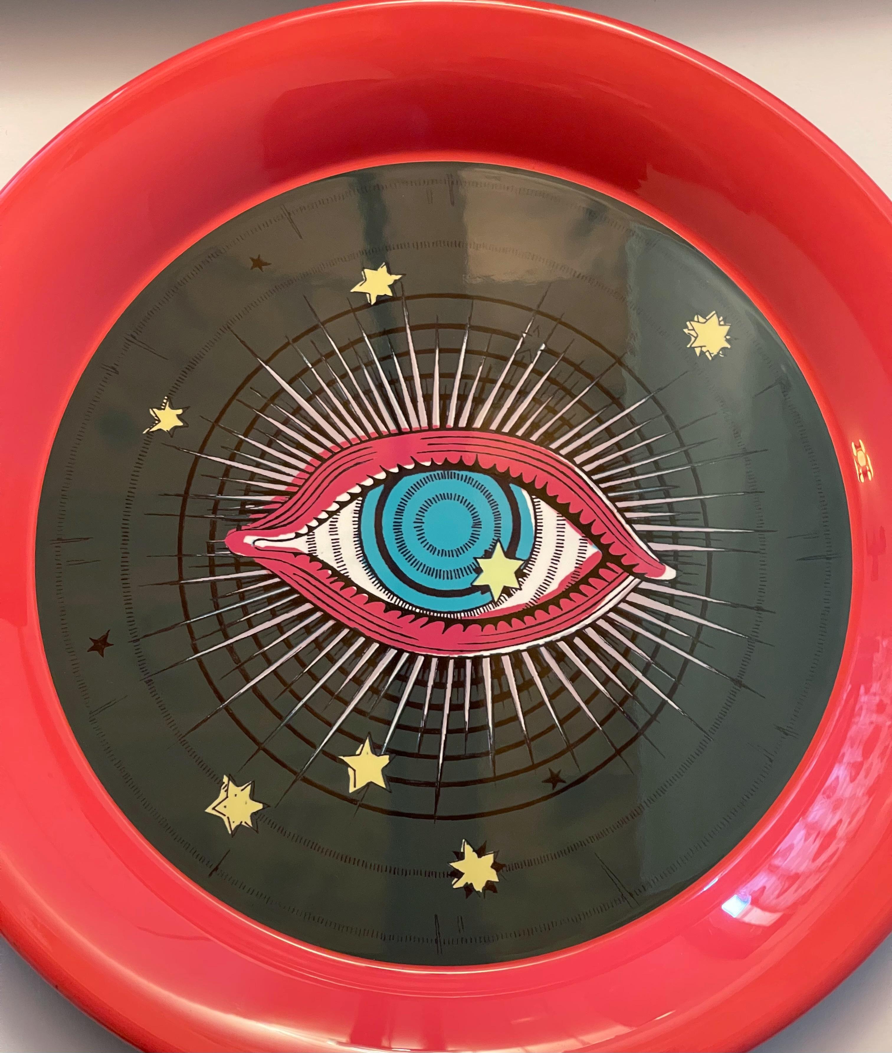 italien Plateau pour les yeux rose et noir de Gucci en vente