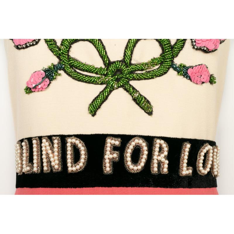 Gucci Pink and Off-White Dress Resort, 2017 in vendita 2