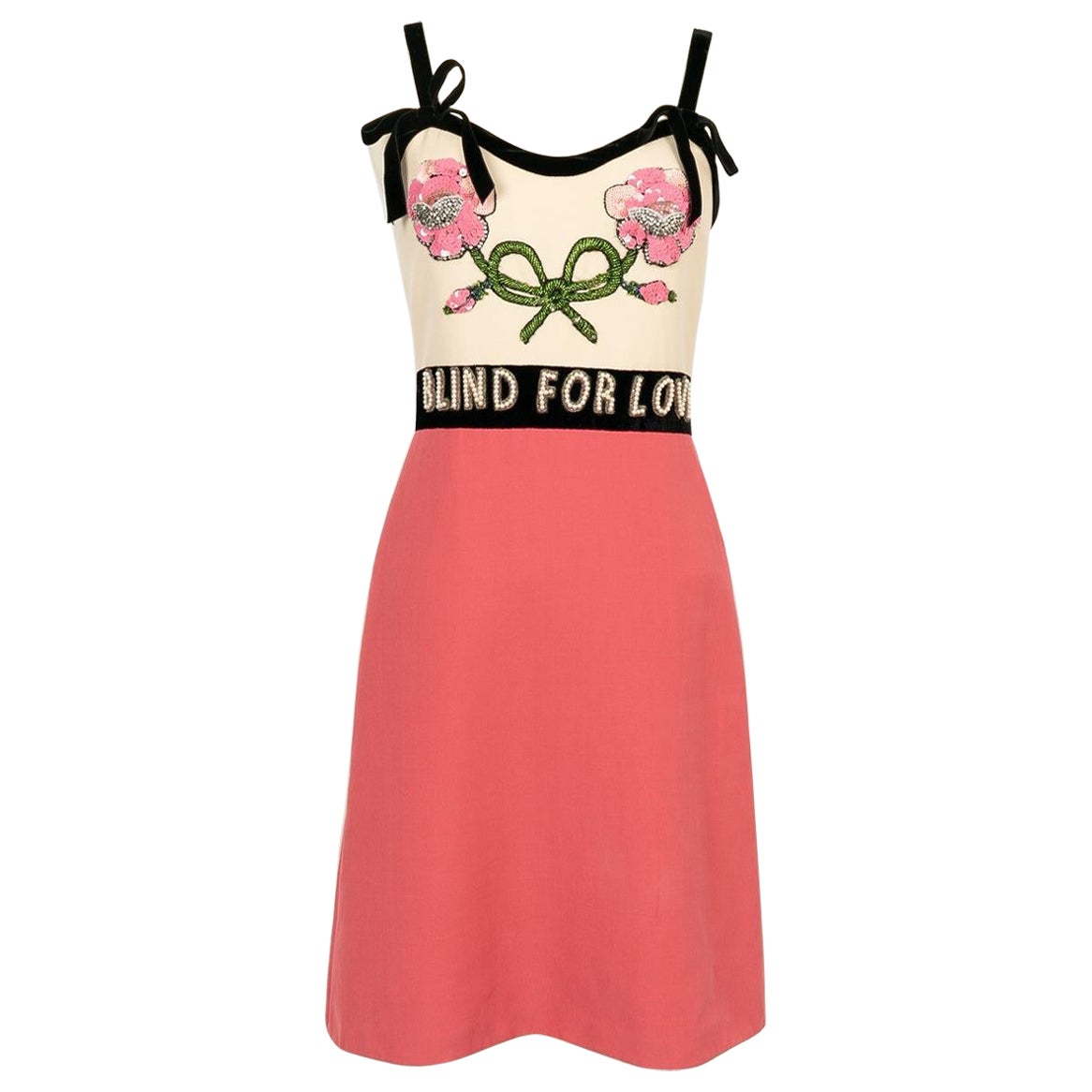 Gucci Pink and Off-White Dress Resort, 2017 in vendita