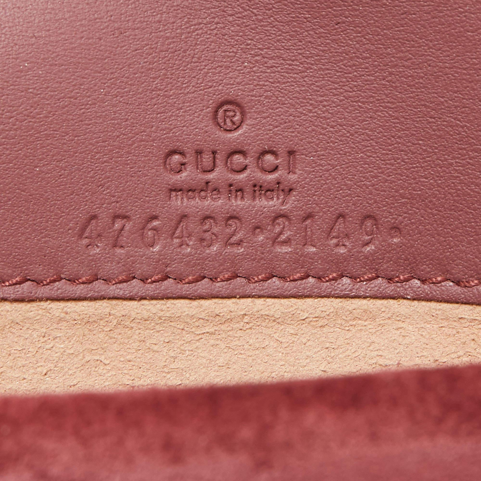 Gucci Super Mini Blooms Dionysus Sac à chaîne GG Supremes rose/beige 3