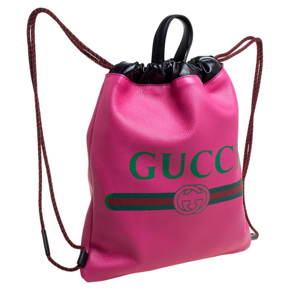 gucci pink backpack