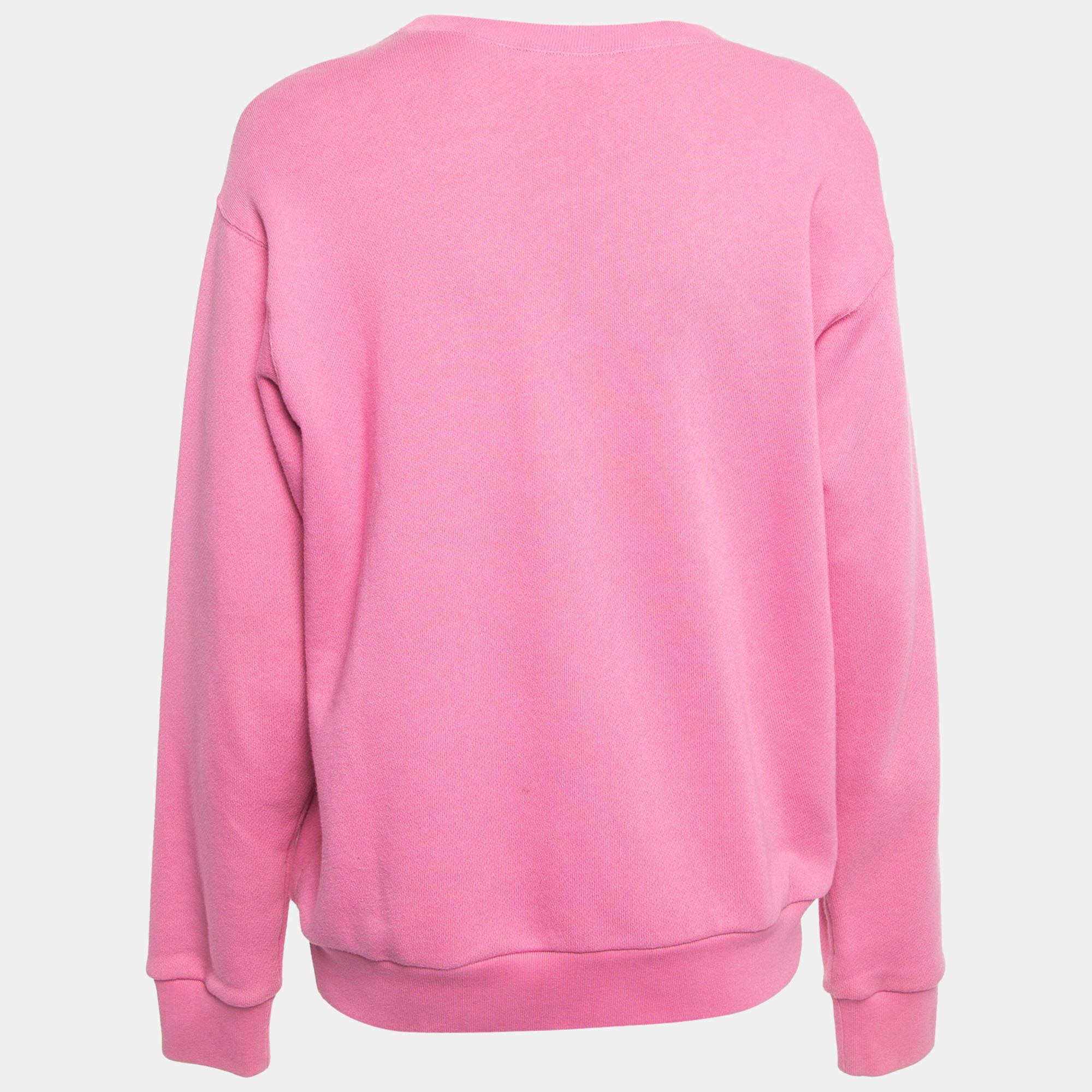 Ob Sie mit Freunden ausgehen oder einfach nur faulenzen wollen, dieses Sweatshirt ist vielseitig und lässt sich auf viele Arten stylen. Es wurde aus feinem Stoff hergestellt.

