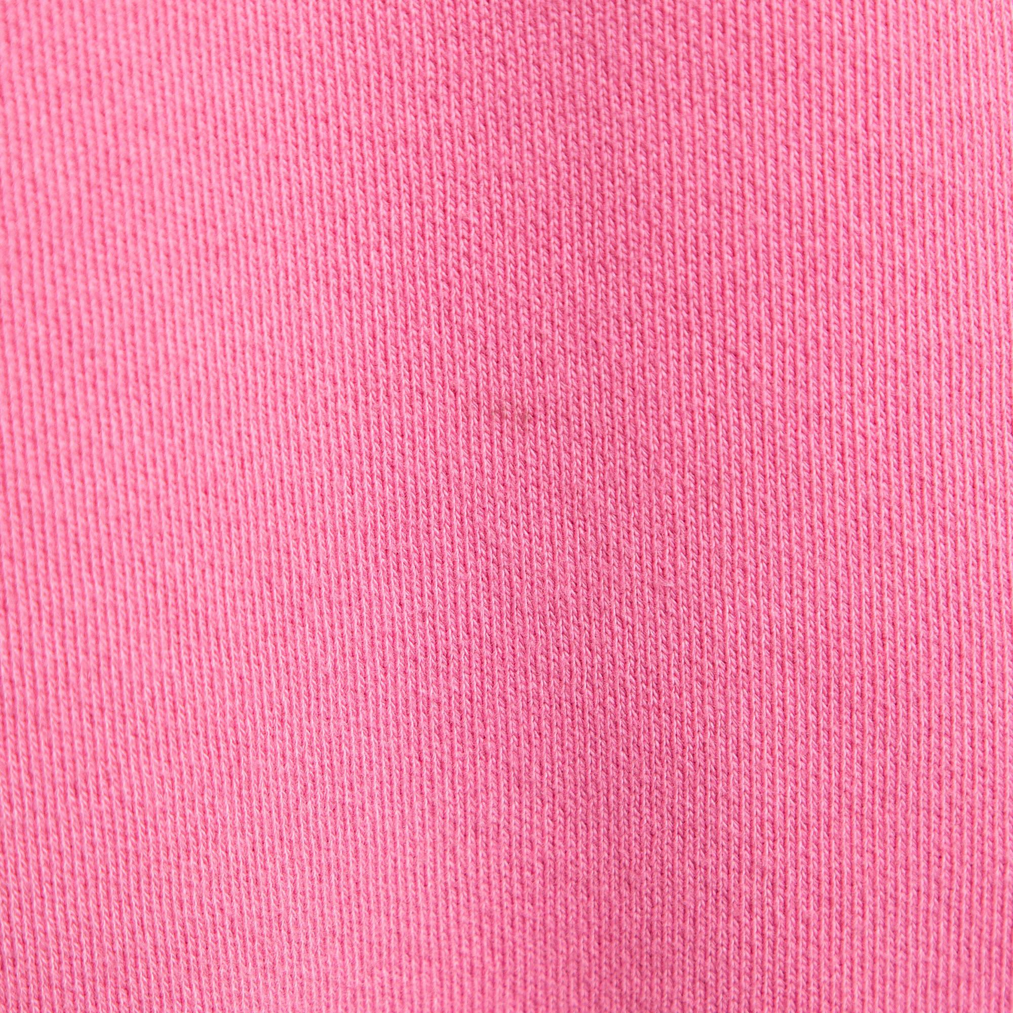 Gucci Rosa Sweatshirt aus Baumwollstrick mit Blind For Love-Druck XS im Zustand „Gut“ in Dubai, Al Qouz 2