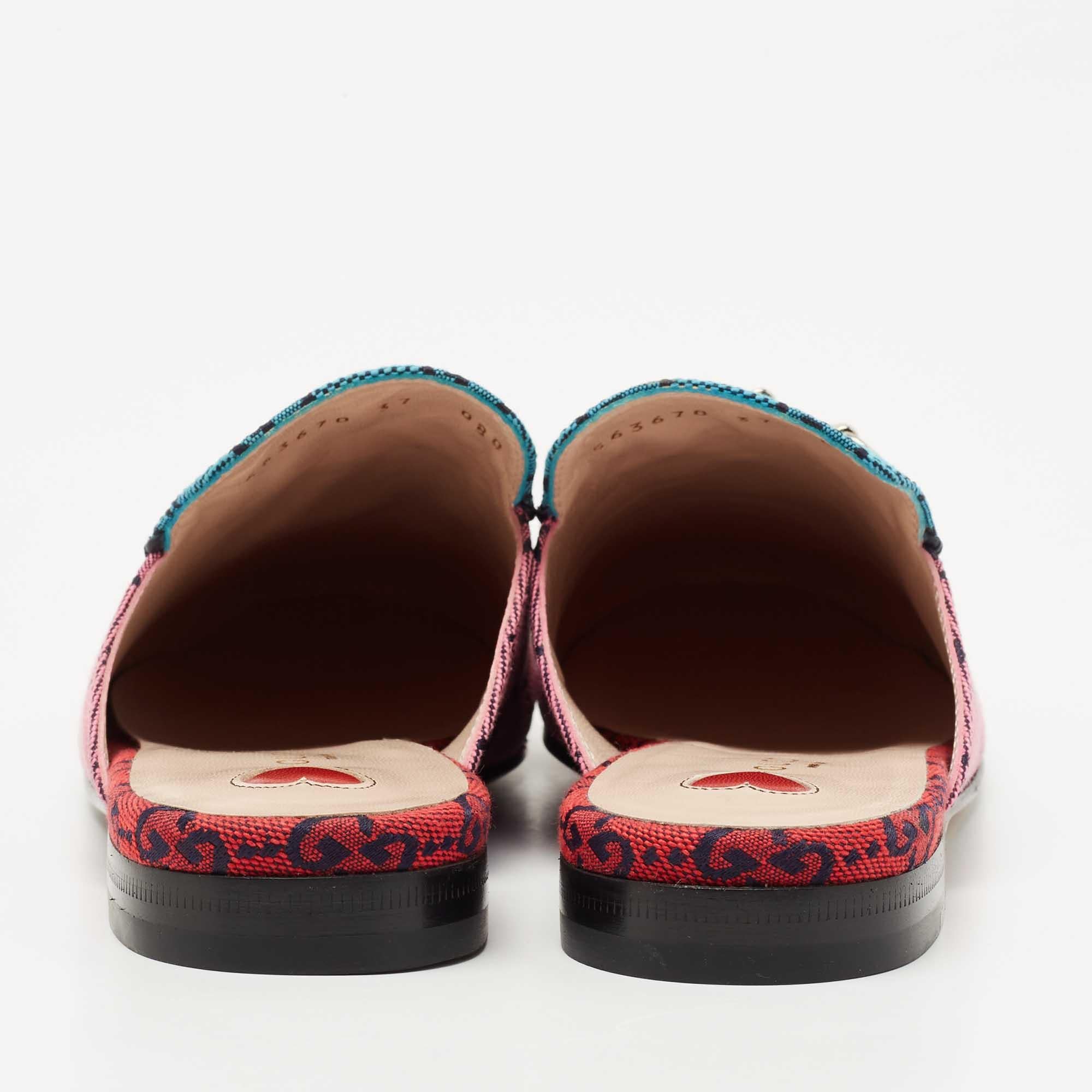 gucci pink mules