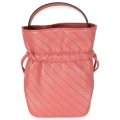 Gucci Pink Calfskin Blondie Bucket Bag