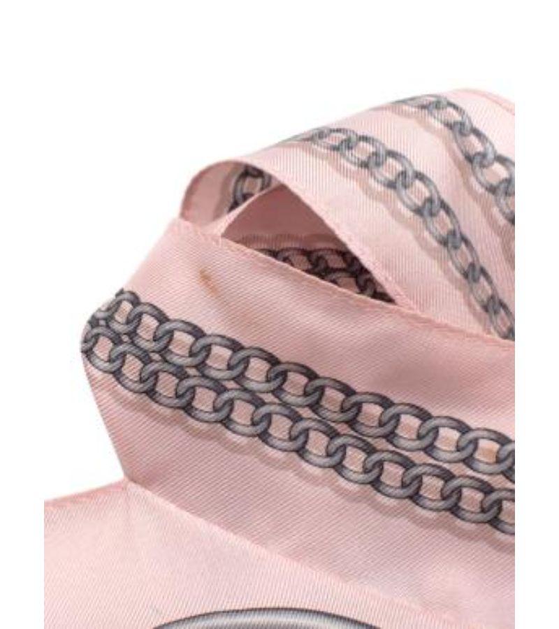 Gucci Pink Chain Print Halter Scarf Top 2