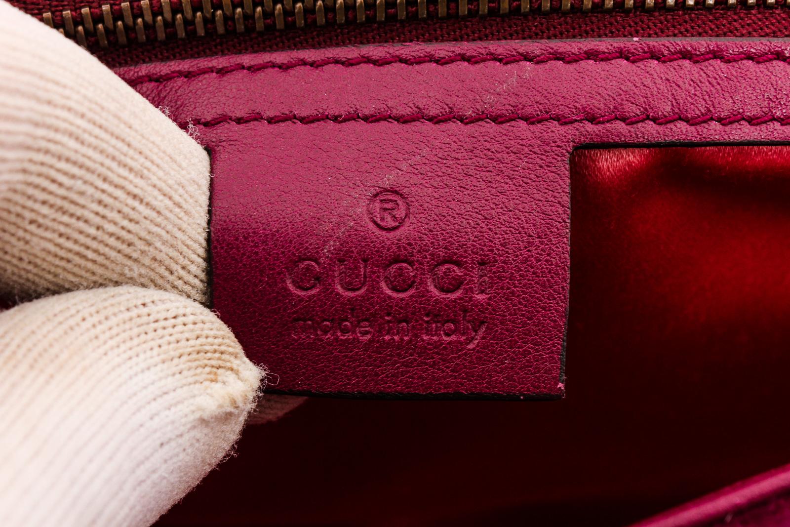 gucci marmont velvet fuchsia