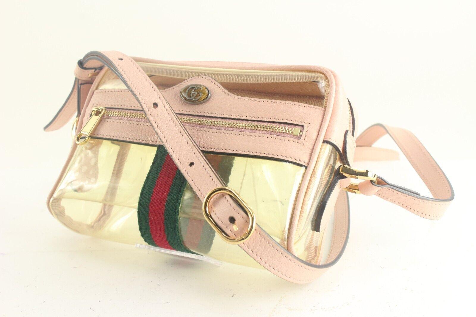 Gucci Pink Clear Web Ophidia Crossbody 1GG918K 8