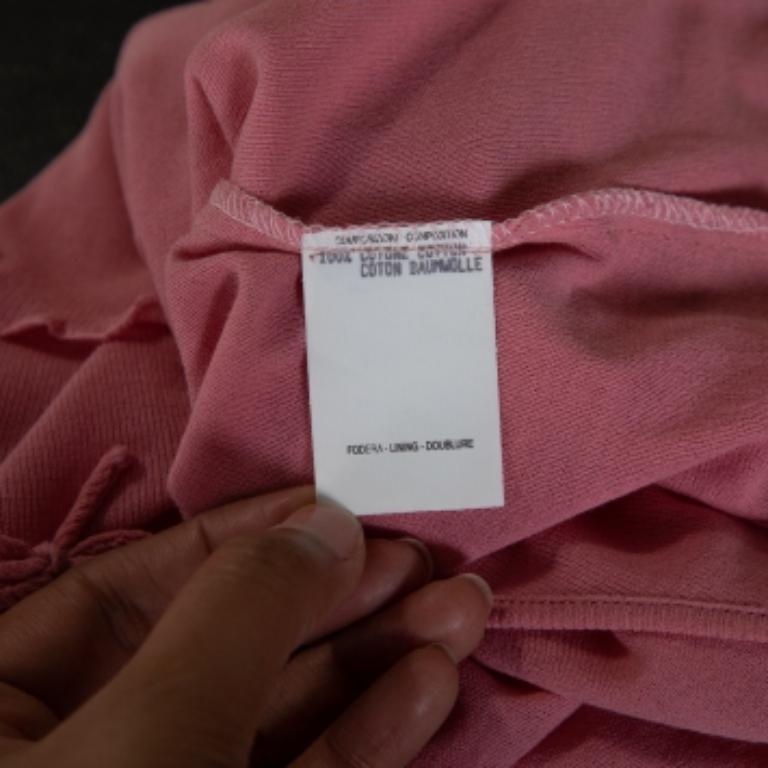 Gucci Pink Cotton Knit Bow Detail Sleeveless Top M For Sale 1
