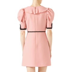 GUCCI Pink Crepe Silk Wool Cocktail Dress sz IT40 US 2-4